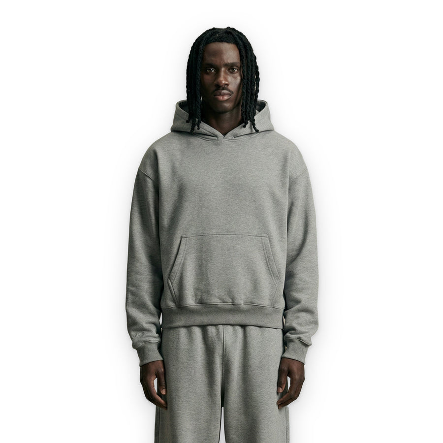 001 HOODIE SILVER